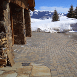 The snow melting system doing its job.